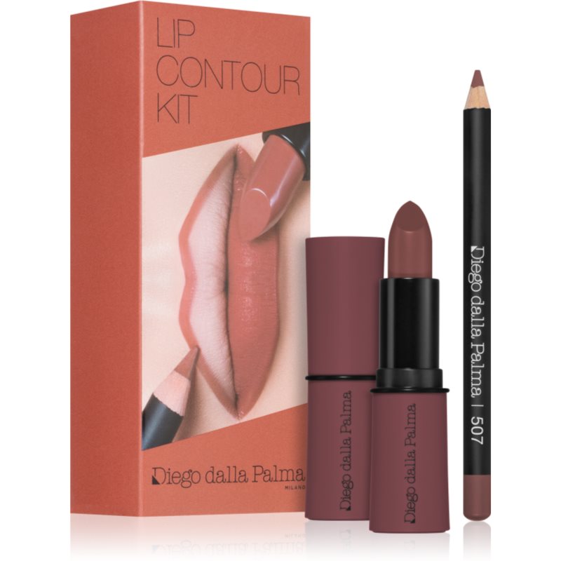 Photos - Lipstick & Lip Gloss Diego dalla Palma Lip Contour Kit lip set shade 507 MARS 
