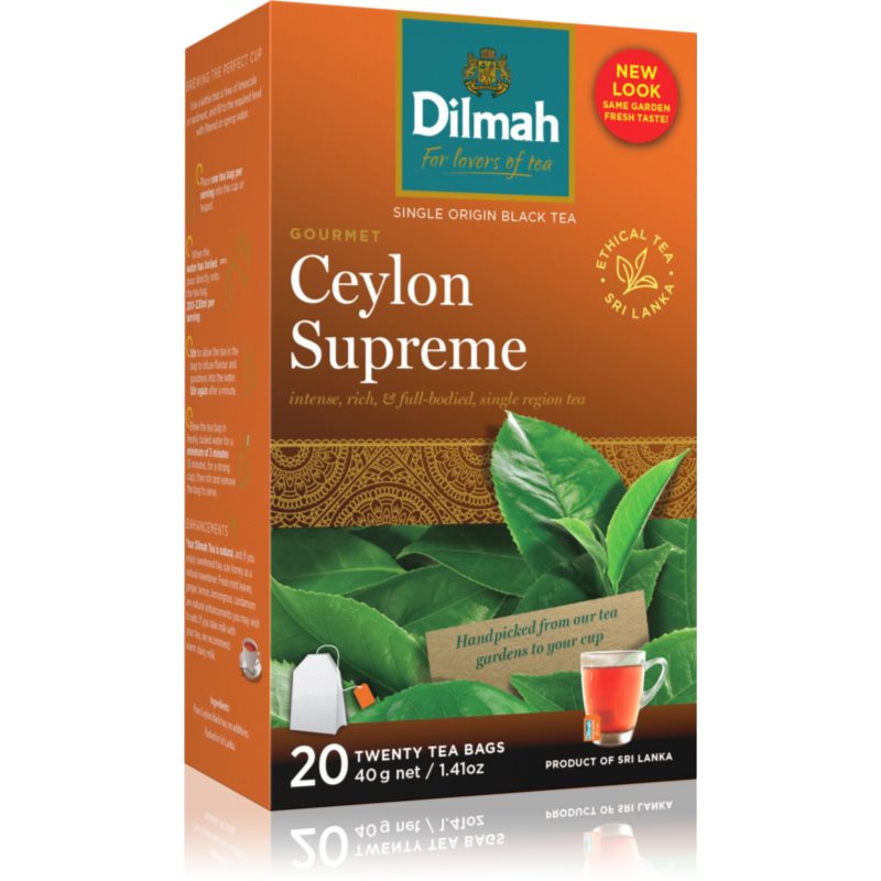 Dilmah Ceylon Supreme prémiový čierny čaj 20x2 g