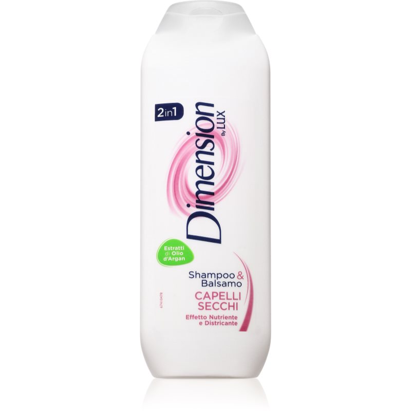 Dimension by Lux 2in1 šampon a kondicionér 2 v 1 pro suché vlasy 250 ml