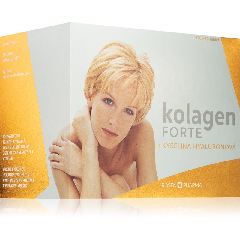 RosenPharma Kolagen Forte + kyselina hyaluronová tablety pre vlasy, nechty a pokožku 180 tbl kúpite na Notino.sk
