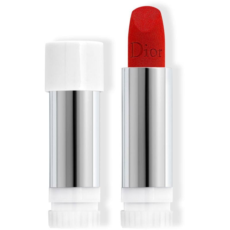 DIOR Rouge Dior The Refill dlhotrvajúci rúž náhradná náplň odtieň 999 Velvet 3,5 g