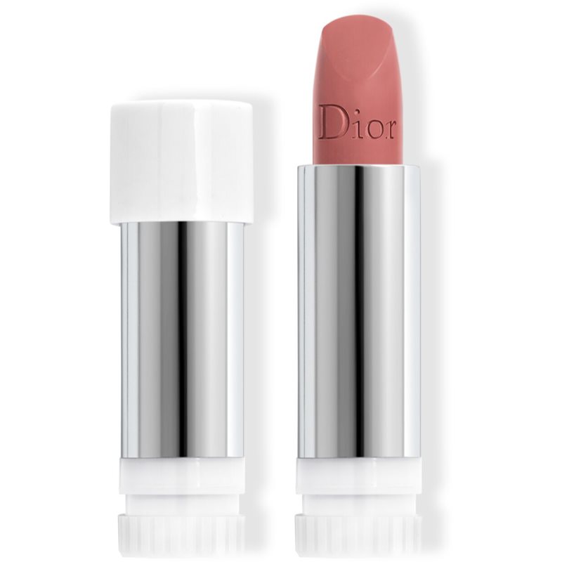 DIOR Rouge Dior The Refill hosszan tartó rúzs utántöltő árnyalat 100 Nude Look Matte 3,5 g