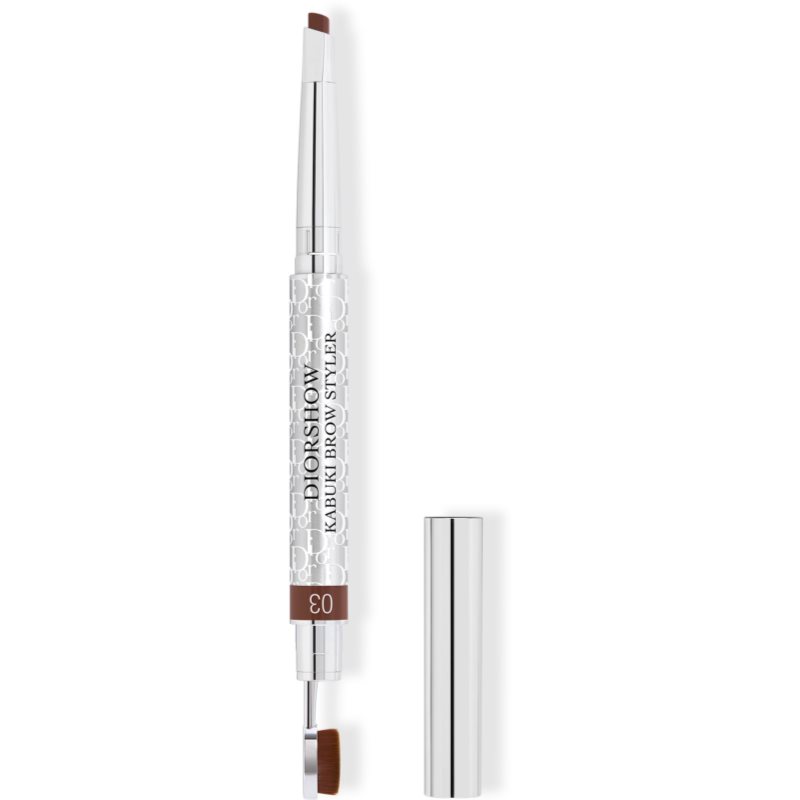 DIOR Diorshow Kabuki Brow Styler олівець для брів  зі щіточкою відтінок 03 Brown 0,29 гр