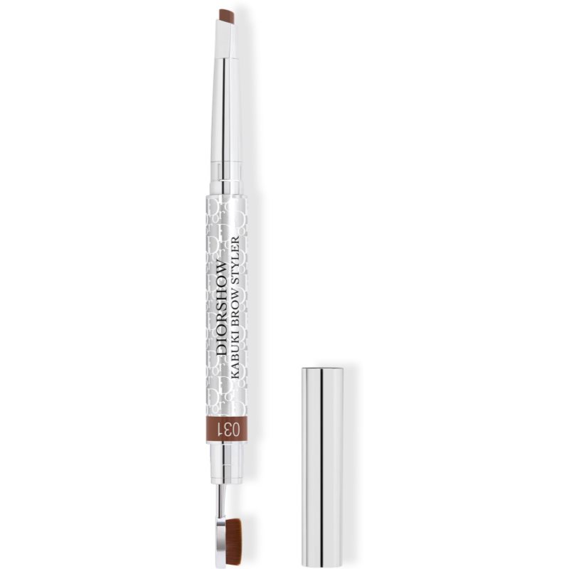 DIOR Diorshow Kabuki Brow Styler олівець для брів  зі щіточкою відтінок 031 Light Brown 0,29 гр