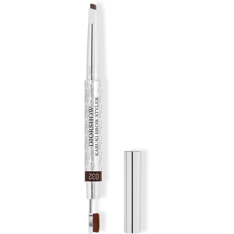 DIOR Diorshow Kabuki Brow Styler ceruzka na obočie s kefkou odtieň 032 Dark Brown 0,29 g
