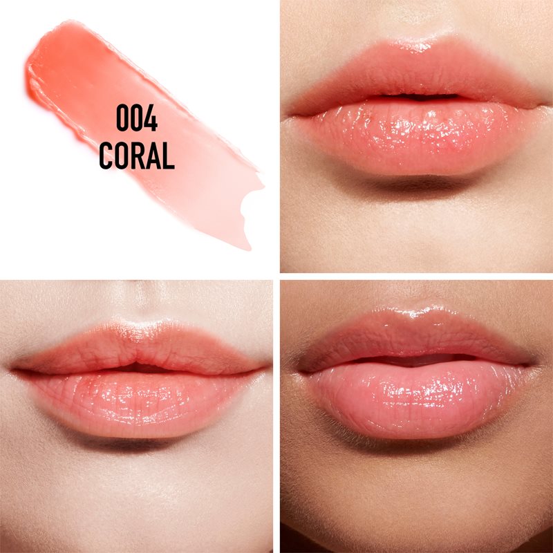 DIOR Dior Addict Lip Glow Natural Glow Custom Color Reviving Lip Balm - 24h* Hydration - 97%** Natural-origin Ingredients Shade 004 Coral 3,2 G