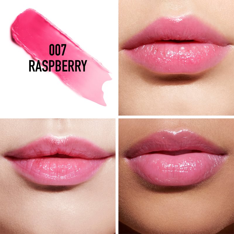 DIOR Dior Addict Lip Glow Natural Glow Custom Color Reviving Lip Balm - 24h* Hydration - 97%** Natural-origin Ingredients Shade 007 Raspberry 3,2 G