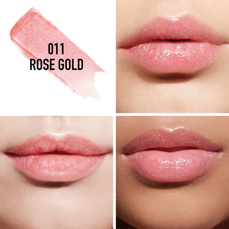 DIOR Dior Addict Lip Glow Natural Glow Custom Color Reviving Lip Balm - 24h* Hydration - 97%** Natural-origin Ingredients Shade 011 Rose Gold 3,2 G