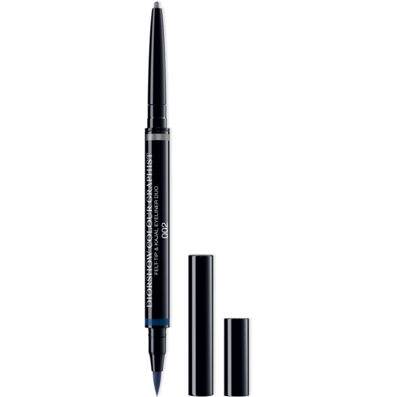 DIOR Diorshow Colour Graphist Summer Dune Limited Edition vodoodporno črtalo za oči duo odtenek 002 Blue/Platinum 0,11 g