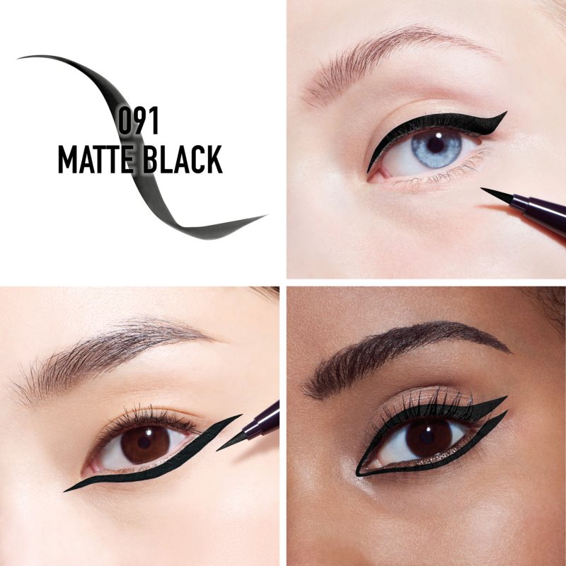 DIOR Diorshow On Stage Liner Liquid Eyeliner Pen Waterproof Shade 091 Matte Black 0,55 Ml