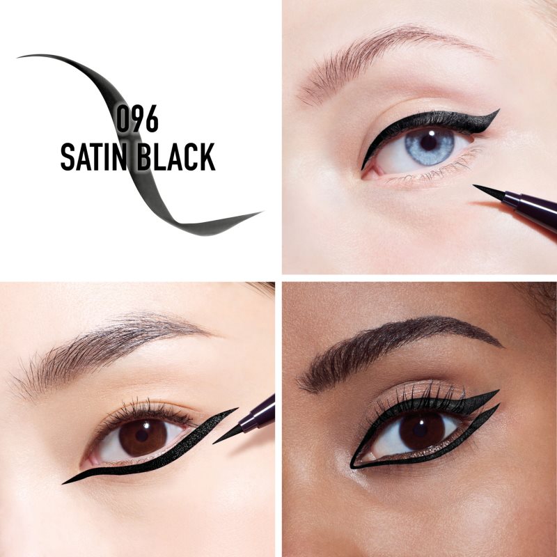 DIOR Diorshow On Stage Liner Liquid Eyeliner Pen Waterproof Shade 096 Satin Black 0,55 Ml