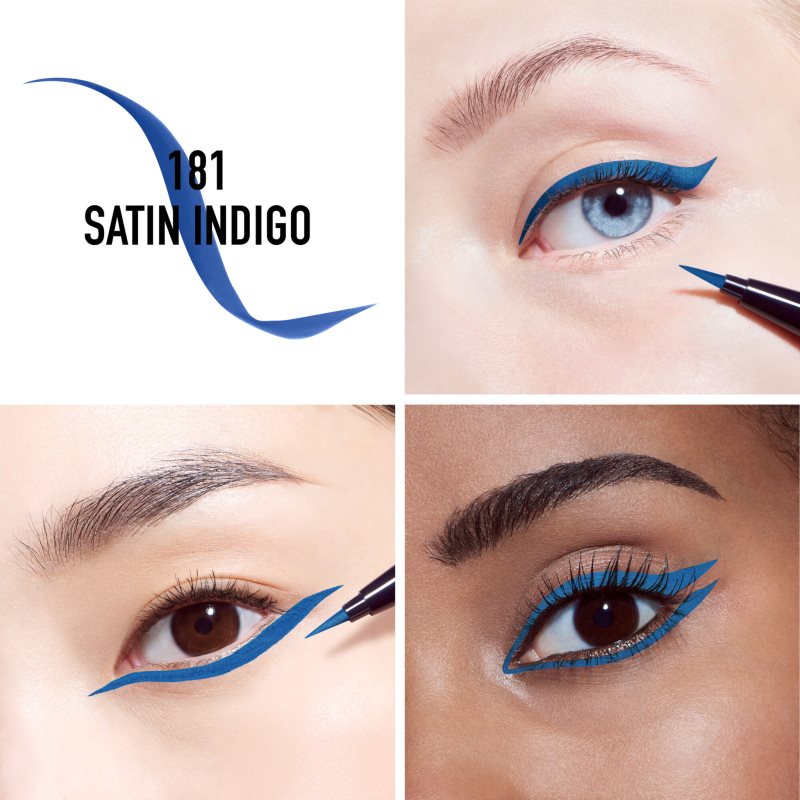 DIOR Diorshow On Stage Liner Liquid Eyeliner Pen Waterproof Shade 181 Satin Indigo 0,55 Ml