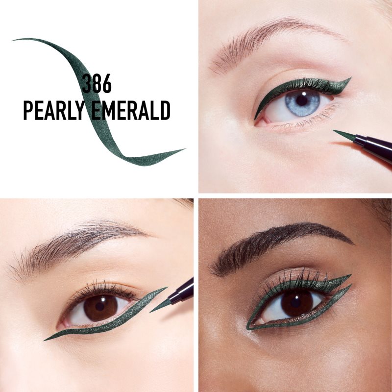 DIOR Diorshow On Stage Liner liquid eyeliner pen waterproof shade 386 Pearly Emerald 0,55 ml