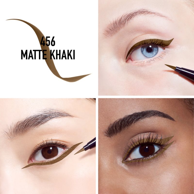 DIOR Diorshow On Stage Liner Liquid Eyeliner Pen Waterproof Shade 456 Matte Khaki 0,55 Ml