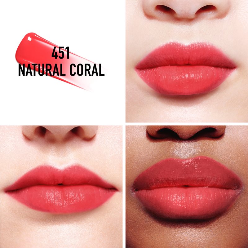 DIOR Dior Addict Lip Tint Liquid Lipstick Shade 451 Natural Coral 5 Ml