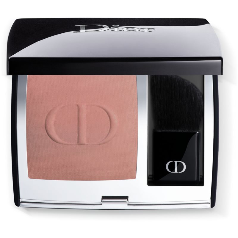 DIOR Rouge Blush arcpirosító kompakt ecsettel és tükörrel árnyalat 100 Nude Look (Matte) 6 g
