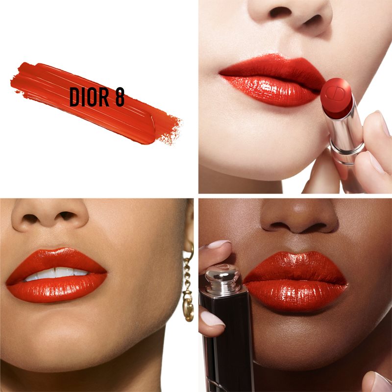 DIOR Dior Addict Hydrating Shine Lipstick - 90% Natural-origin Ingredients - Refillable Shade 008 Dior 8 3,2 G