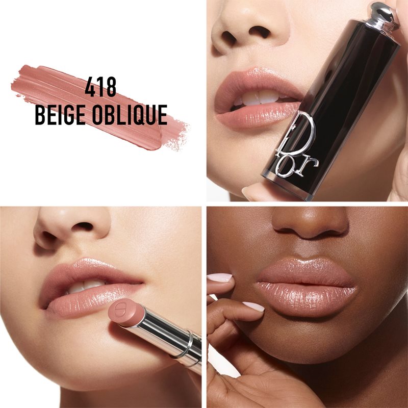 DIOR Dior Addict Rouge à Lèvres Brillant Rechargeable Teinte 418 Beige Oblique 3,2 G