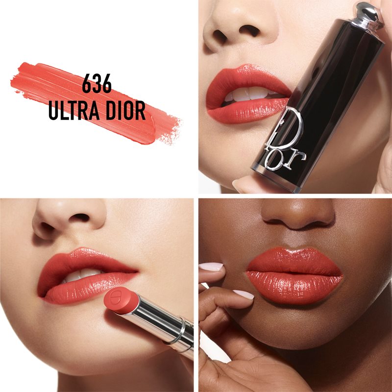 DIOR Dior Addict блискуча помада з можливістю повторного наповнення відтінок 636 Ultra Dior 3,2 гр