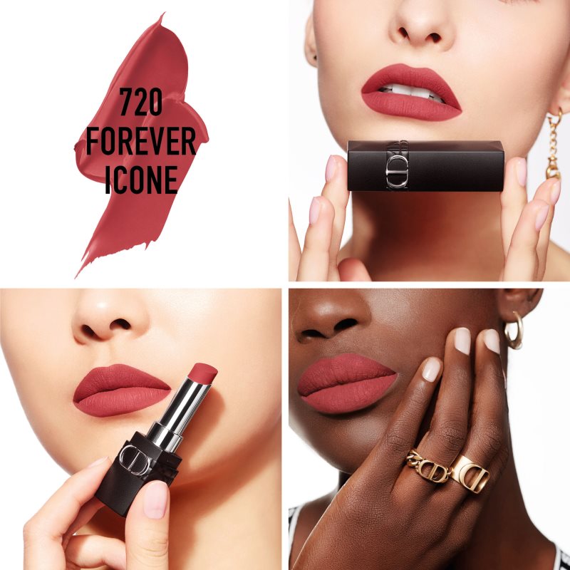 DIOR Rouge Dior Forever Transfer-Proof Lipstick - Ultra Pigmented Matte - Bare-Lip Feel Comfort Shade 720 Forever Icone 3,2 G
