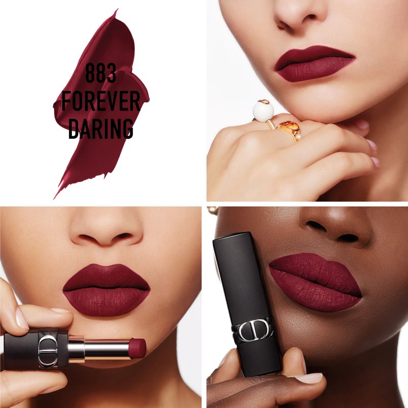 DIOR Rouge Dior Forever Transfer-Proof Lipstick - Ultra Pigmented Matte - Bare-Lip Feel Comfort Shade 883 Forever Daring 3,2 G