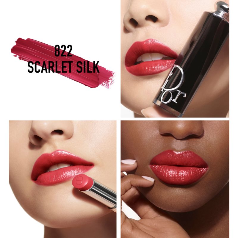 DIOR Dior Addict блискуча помада з можливістю повторного наповнення відтінок 822 Scarlet Silk 3,2 гр