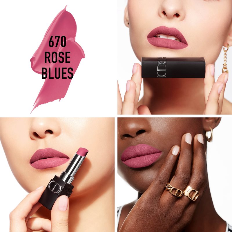 DIOR Rouge Dior Forever Transfer-Proof Lipstick - Ultra Pigmented Matte - Bare-Lip Feel Comfort Shade 670 Rose Blues 3,2 G