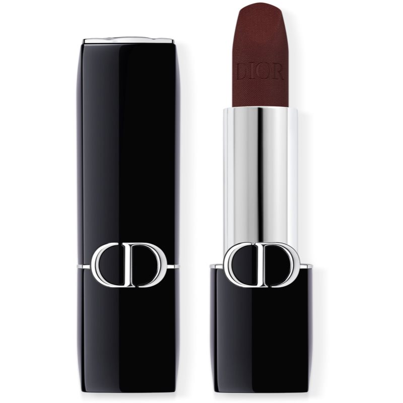 DIOR Rouge Dior Balm baume à lèvres universel - 95 % d'ingrédients d'origine naturelle soin floral hydratant rechargeable teinte 001 Diormidnight female