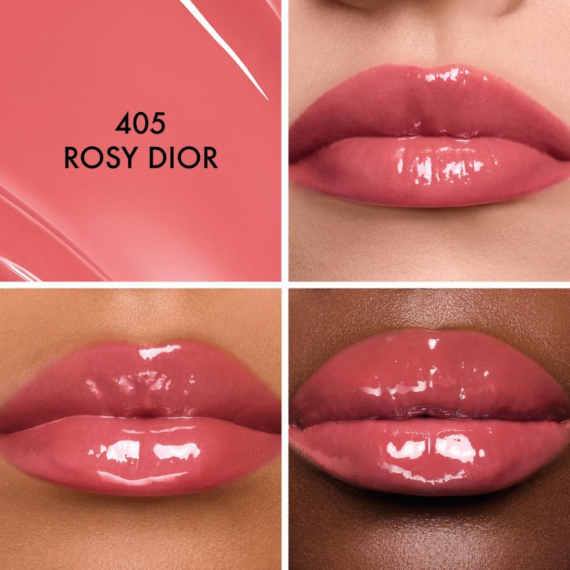DIOR Dior Addict Glass Lipstick Ultra lesklá, hydratační rtěnka odstín 405 Rosy Dior 2.7 g (obrázek 3)
