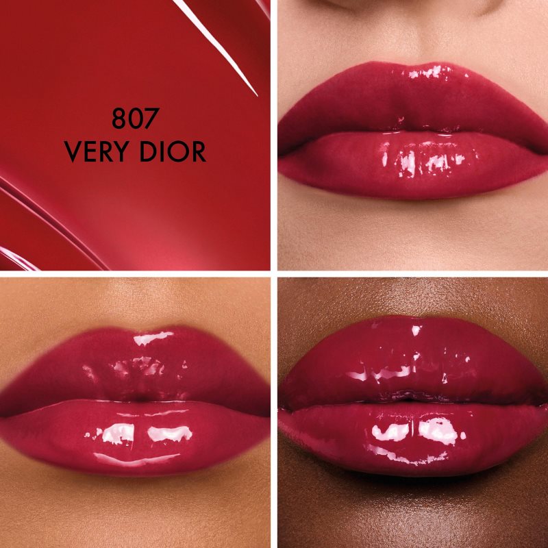 DIOR Dior Addict Glass Lipstick Ultra lesklá, hydratační rtěnka odstín 807 Very Dior 2.7 g (obrázek 3)