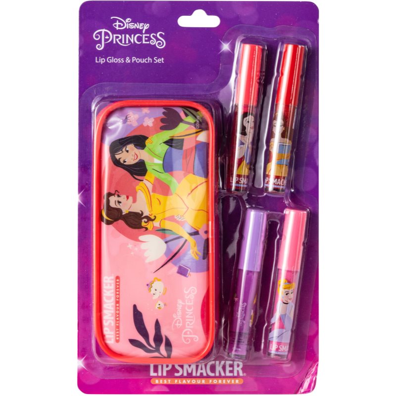 Disney Disney Princess Lip Gloss & Pouch Set комплект гланц за устни с калъфка за деца  4 бр.