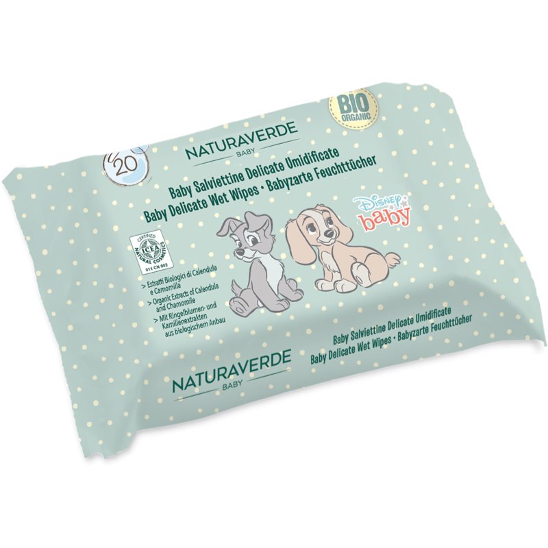 Disney Baby Delicate Wet Wipes мокри кърпички за деца 20 бр.