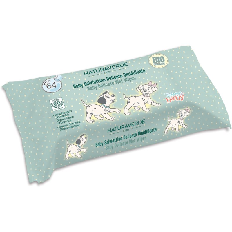 Disney Naturaverde Baby Delicate Wet Wipes мокри кърпички за деца 64 бр.