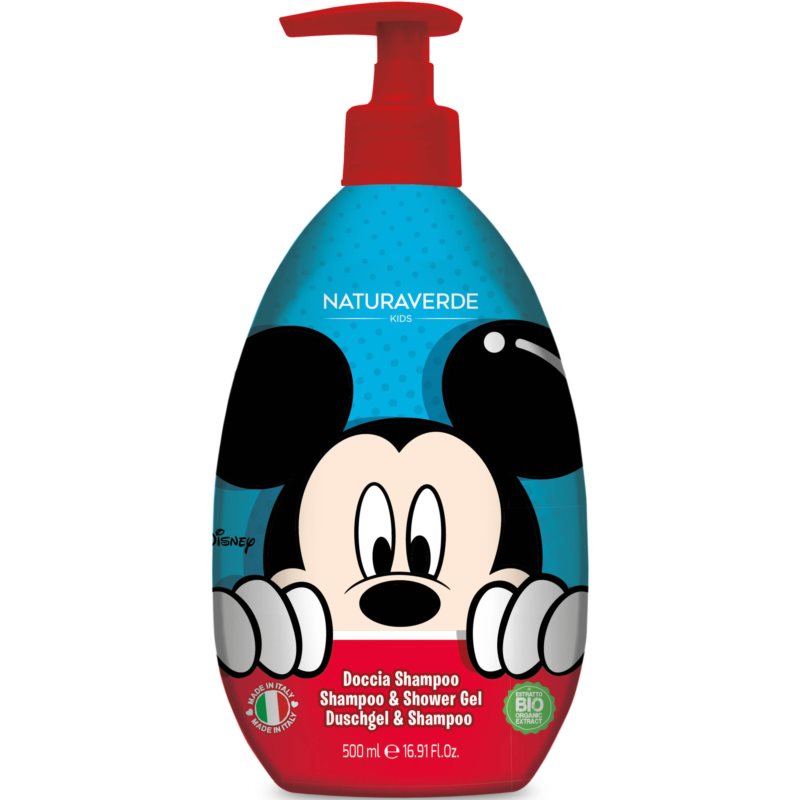 Disney Mickey Mouse Shampoo & Shower Gel šampón a sprchový gél 2 v 1 pre deti 500 ml