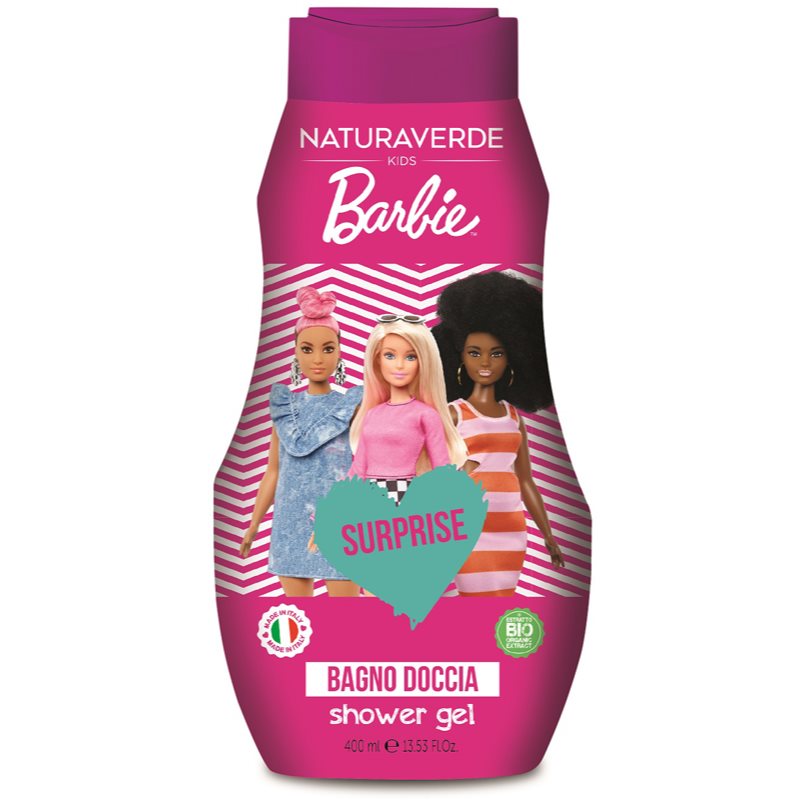 Barbie Shower Gel sprchový gel pro děti s překvapením 400 ml