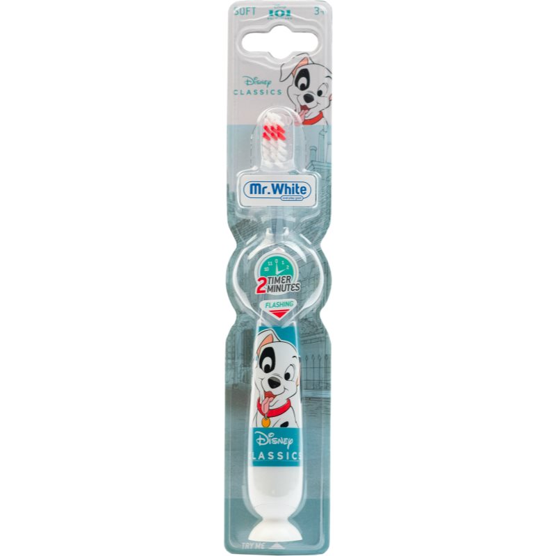 Disney 101 Dalmatians Flashing Toothbrush zubná kefka soft pre deti 3y 