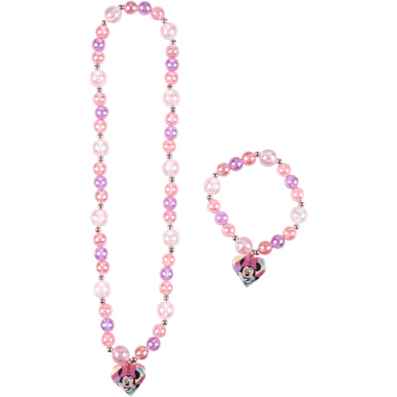 Disney Minnie Necklace And Bracelet Set For Children 2 Pc