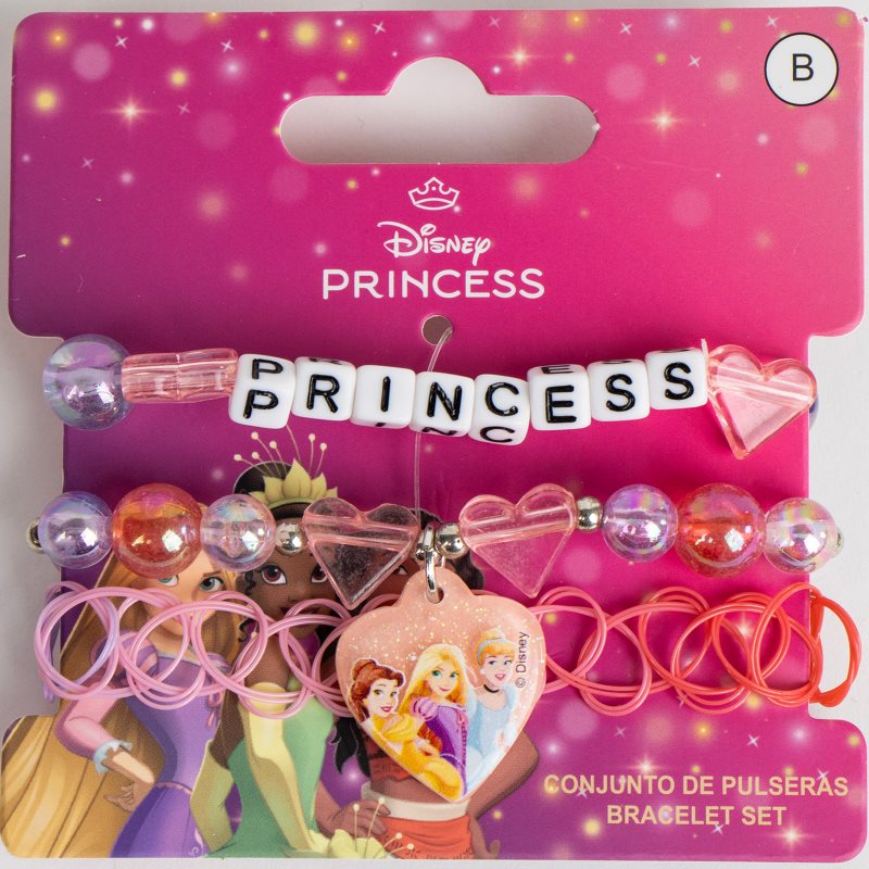 Disney Princess Kids Jewelry Armband för Barn 3 st. unisex