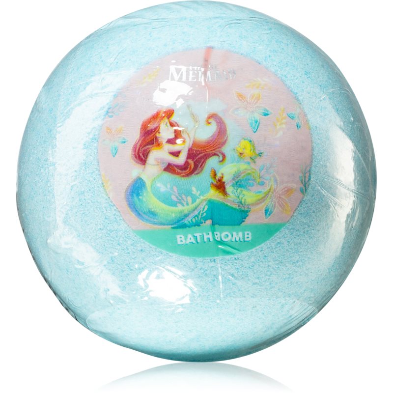 Disney The Little Mermaid Bath Bomb Blue fürdőgolyó gyermekeknek 100 g