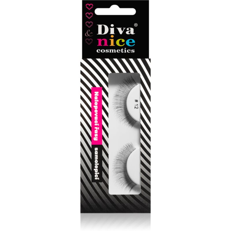 Diva & Nice Cosmetics Accessories штучні вії з натурального волосся No. 12 1 кс