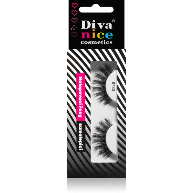 Diva & Nice Cosmetics Accessories штучні вії з натурального волосся No. 8733 1 кс