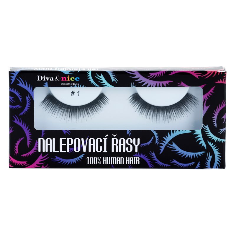 Diva & Nice Cosmetics Accessories Lashes Faux-cils De Vrais Cheveux No. 1 1 Pcs