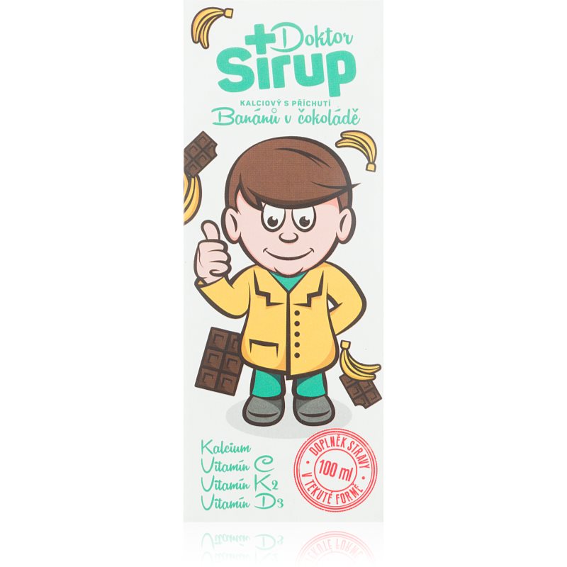 Doktor Sirup kalciový sirup s príchuťou banánov v čokoláde 100 ml kúpite na Notino.sk