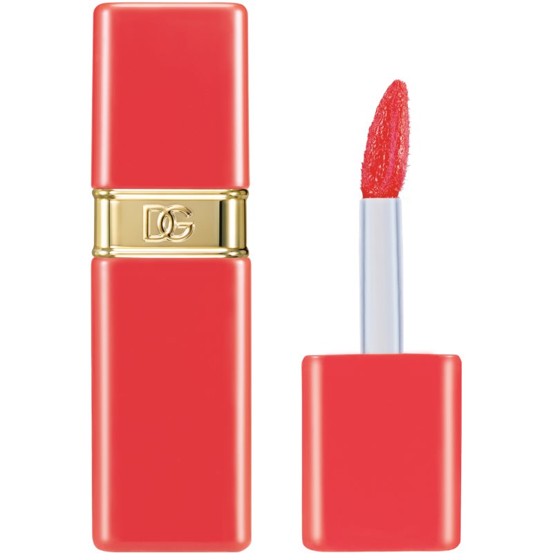 Dolce&Gabbana Rose Dew Lip Bite dlhotrvajúci tekutý rúž s hydratačným účinkom odtieň 03 Fizzy Coral - Soft Coral 6 ml