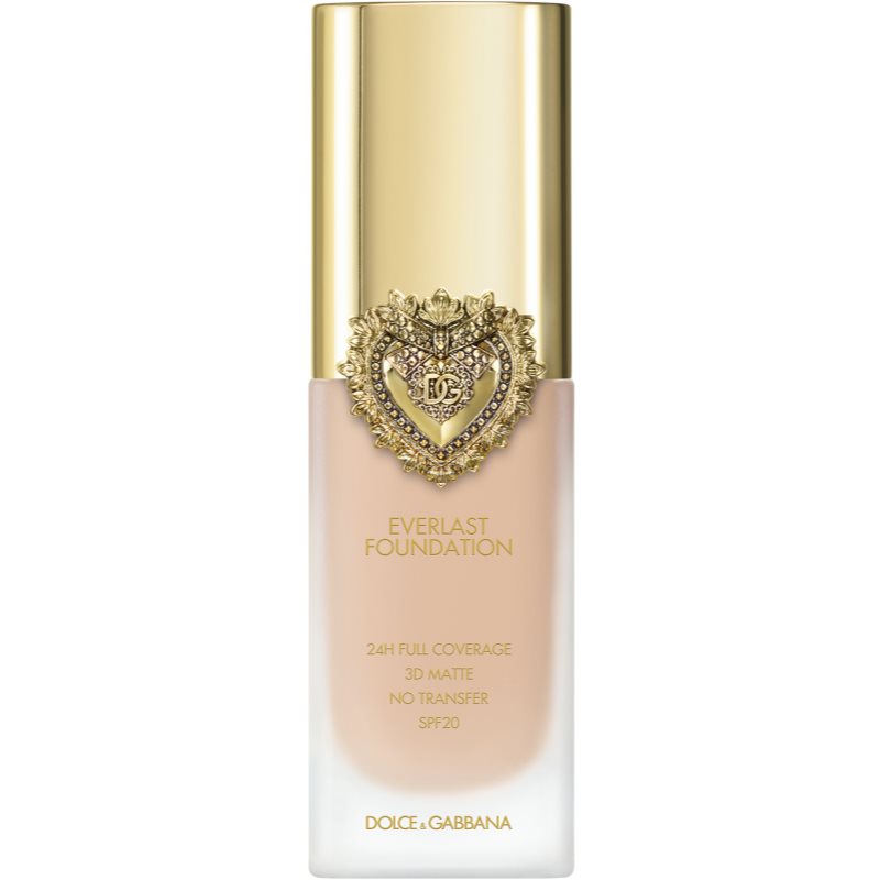 Dolce&Gabbana Flawless Everlast Foundation intenzivně krycí make-up s dlouhotrvajícím efektem SPF 20 odstín 10N LIGHT MEDIUM 27 ml