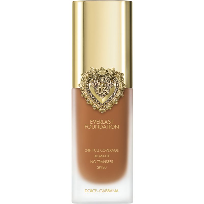 Dolce&Gabbana Dolce&Gabbana Flawless Everlast Foundation εντατικά καλυπτικό μακιγιάζ μακράς διαρκείας SPF 20 απόχρωση 28W Medium Deep 27 ml