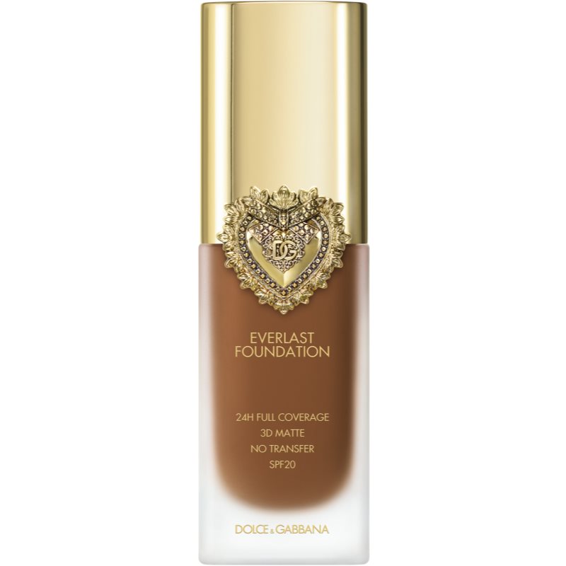 Dolce&Gabbana Flawless Everlast Foundation εντατικά καλυπτικό μακιγιάζ μακράς διαρκείας SPF 20 απόχρωση 34W DEEP 27 ml φωτογραφία