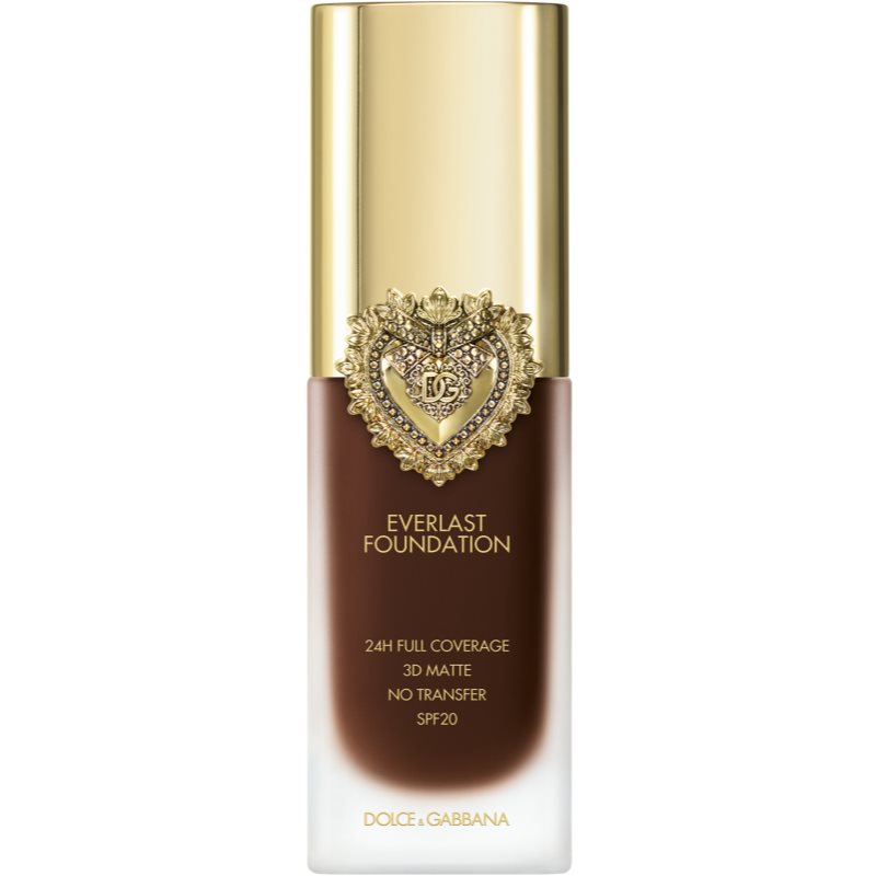 Dolce&Gabbana Flawless Everlast Foundation intenzivně krycí make-up s dlouhotrvajícím efektem SPF 20 odstín 40C DEEP 27 ml