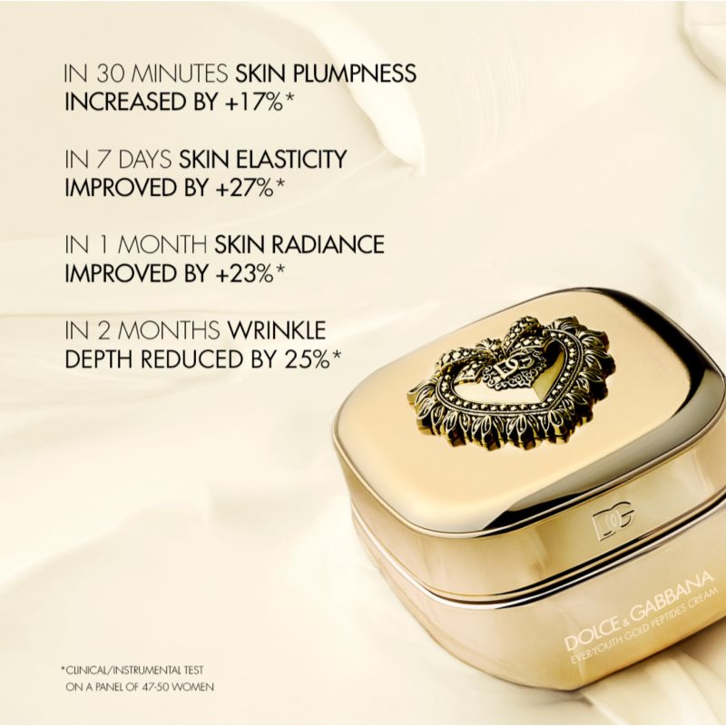 Dolce&Gabbana Ever-Youth Gold Peptides Cream festigende Gesichtscreme 50 ml (Bild 5)