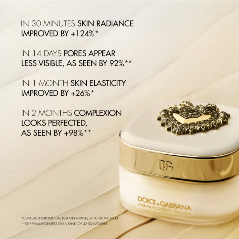 Dolce&Gabbana Ever-Youth Gold Peptides Mask glättende Gesichtsmaske 50 ml (Bild 6)